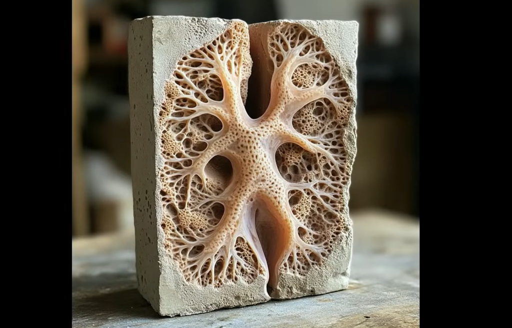 tijolo pulmao • 4m Comunicação • SEO, Performance e Wordpress Tijolo que imita os pulmões humanos